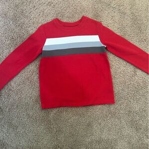 Boys Jumping Beans Red and Gray Long Sleeve sweater tee
